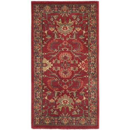 Safavieh Mahal Runner Area Rug, Red and Navy - 2 ft.-2 in. x 14 ft. MAH693F-214